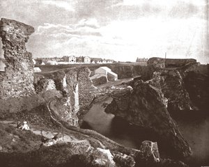 Zamek Dunbar, East Lothian, Szkocja, 1894. autorstwa Unbekannt