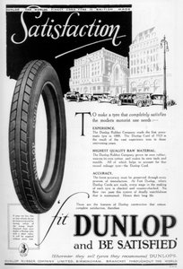 Reklama Dunlopa, 1923 autorstwa Unbekannt