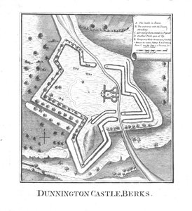 Zamek Dunnington, Berks., koniec XVIII wieku autorstwa Unbekannt