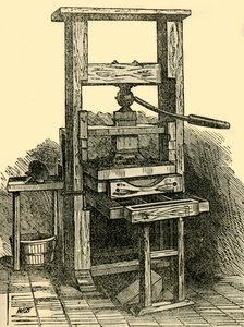 Duplikat Franklins Press, 1881. autorstwa Unbekannt