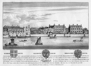 Durham House, Salisbury House i Worcester House, Londyn, c1630 1808 autorstwa Unbekannt