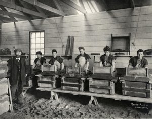 Mieszanie dynamitu, Ardrossan, 1897 autorstwa Unbekannt