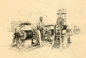 Maszyny dynamoelektryczne, pracujące na parze i wytwarzające magnetoelektryczność, 1882. autorstwa Unbekannt