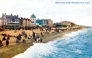East Parade z molo, Worthing, Sussex, początek XX w. autorstwa Unbekannt