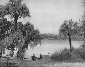 Eau Gallee, Indian River, Floryda, c1897. autorstwa Unbekannt