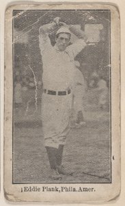 Eddie Plank, Filadelfia, American League, z zestawu Baseball Players W500, ca. 1915. autorstwa Unbekannt