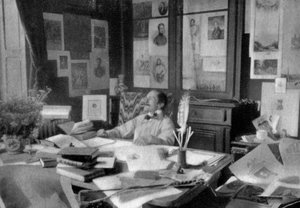 Edmond Rostand, francuski poeta i dramaturg, 1908 autorstwa Unbekannt