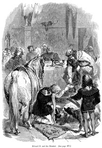 Edward II i minstrel autorstwa Unbekannt