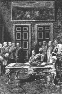 Edward VII dokonujący pierwszego aktu stanu... 24 stycznia 1901 r. autorstwa Unbekannt