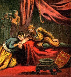 Edward z Woodstock, książę Walii, z żoną Joanną, księżną Walii, ok. 1850 autorstwa Unbekannt
