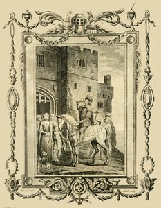 Edward Męczennik dźgnięty nożem na rozkaz swojej przyrodniej matki, Elfridy, w zamku Corfe, 978, 1783. autorstwa Unbekannt