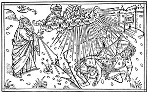 Egipcjanie nękani, 1480 1964 autorstwa Unbekannt