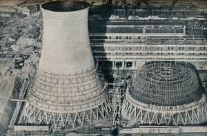 Elektrownia w Water Orton, Hams Hall, niedaleko Birmingham, 1928 autorstwa Unbekannt