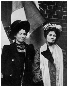 Emmeline Pankhurst, brytyjska sufrażystka i jej córka Christabel, początek XX wieku 1956 autorstwa Unbekannt