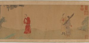 Cesarz Shi Le Czczący mnicha buddyjskiego, 1368-1644. autorstwa Unbekannt