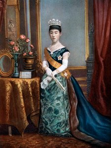 Cesarzowa Shoken, cesarzowa małżonka Japonii, koniec XIX-początek XX wieku autorstwa Unbekannt