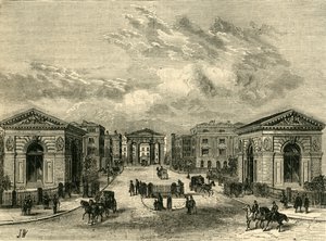 Wejście do stacji Euston Square, c1876. autorstwa Unbekannt