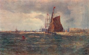 Wejście do portu Portsmouth, koniec XIX wieku 1906 autorstwa Unbekannt