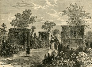 Wejście do Ogrodu Zoologicznego w 1840 r., ok. 1876 r. autorstwa Unbekannt