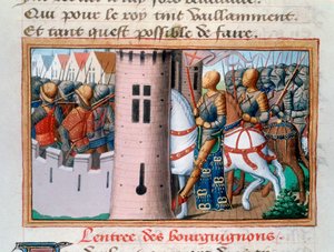 Wjazd Bourguignonów do Paryża, maj 1418, 1484 autorstwa Unbekannt