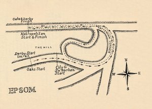 Tor wyścigowy Epsom, 1940 autorstwa Unbekannt