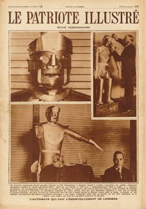 Eric, pierwszy brytyjski robot na Wystawie Stowarzyszenia Inżynierów Modeli w Londynie, 1928. autorstwa Unbekannt
