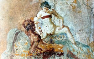 Mural erotyczny, Pompeje, Włochy