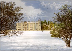 Eshton Hall, Yorkshire, dom Baroneta Wilsona, ok. 1880 r. autorstwa Unbekannt