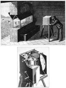 Etienne Jules Marey 1830-1903, z kamerą filmową, 1903 autorstwa Unbekannt