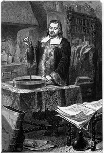 Evangelista Torricelli, włoski fizyk, wynalazca barometru rtęciowego, 1643 1873 autorstwa Unbekannt