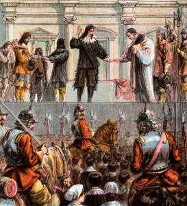 Egzekucja Karola I, 1649, c1850 autorstwa Unbekannt