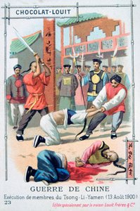 Egzekucja członków Tsong-Li-Yamen, Chiny, Rebelia Bokserów, 13 sierpnia 1900 autorstwa Unbekannt