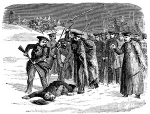 Ukarany wygnany więzień rosyjski, 1874 autorstwa Unbekannt