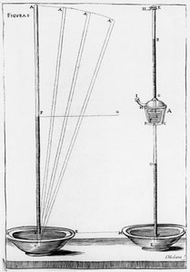 Eksperymentalne barometry używane przez Accademia dell Cimento, Florencja, Włochy, 1691 autorstwa Unbekannt