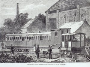 Eksperymenty z wagonem parowym Fairlies na krótkich dystansach, sierpień 1869 r autorstwa Unbekannt