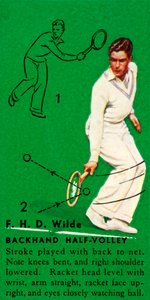 F. H. D. Wilde - Półwolej bekhendowy, c1935. autorstwa Unbekannt