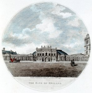 Fasada Banku Anglii, Threadneedle Street, Londyn, 1796 autorstwa Unbekannt