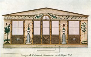 Malarstwo elewacyjne Sklepu Aptekarskiego Langlois, Paryż, Francja, 1928. autorstwa Unbekannt