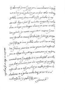 Faksymile listu z 10 sierpnia 1623, 1904 autorstwa Unbekannt