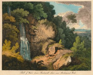 Spadek wody w dół Hudswell Scar, niedaleko Richmond, York, XIX wiek autorstwa Unbekannt
