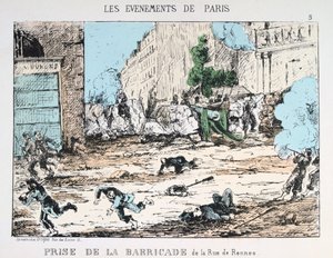 Upadek Komuny Paryskiej, 1871 autorstwa Unbekannt