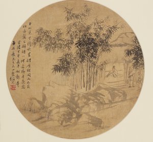 Wachlarz - Pejzaż, XIX wiek, 1801-1900 autorstwa Unbekannt