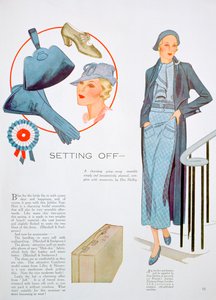 Ilustracja mody, 1935 autorstwa Unbekannt