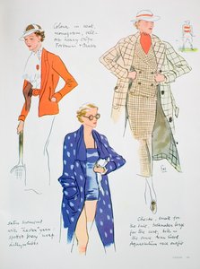 Ilustracja mody, 1935 autorstwa Unbekannt