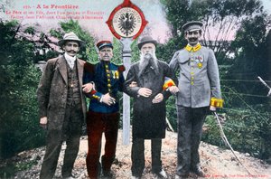 Ojciec i jego synowie na granicy francusko-niemieckiej, XX wiek autorstwa Unbekannt