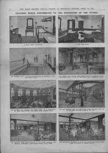 Cechy, które przyczyniły się do splendoru Titanica, 20 kwietnia 1912 r. autorstwa Unbekannt