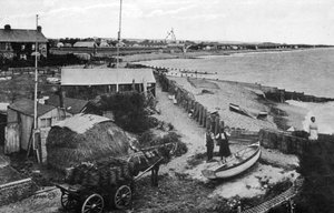 Plaża Felpham, niedaleko Bognor Regis, West Sussex, początek XX wieku autorstwa Unbekannt