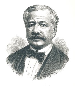 Ferdinand de Lesseps, francuski dyplomata, a później twórca Kanału Sueskiego, 1893. autorstwa Unbekannt