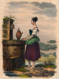Pobieranie wody, XIX w. autorstwa Unbekannt