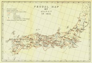 Feudalna mapa Japonii w 1615, 1903. autorstwa Unbekannt